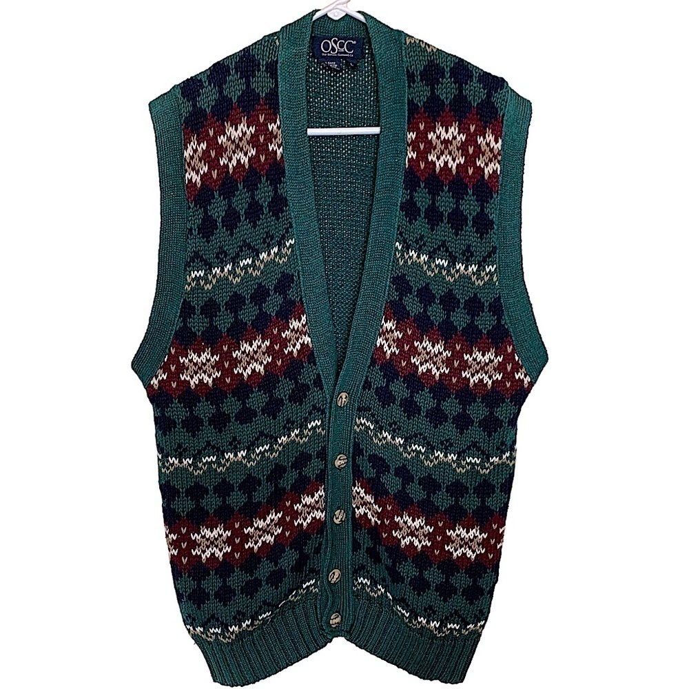 OLD School Clothing Co. Knitted Sweater Vest Size Large